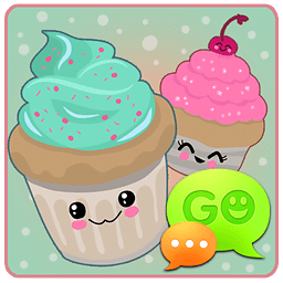 GO SMS Pro Sweet Cupcake Theme