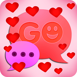 GO SMS Pro Hearts Theme Free