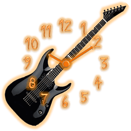 Analog Clock - Guitar Theme