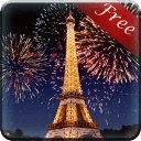 Paris Eiffel Tower Fireworks LWP