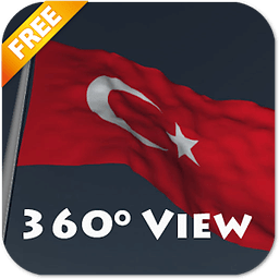 Real Turkey Flag Live Wall