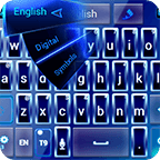 Blue Neon GO Keyboard Theme