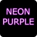 Neon Purple GO SMS Theme