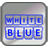 Stylish White Blue Keyboard