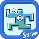 Pierrot Sticker TextCutie