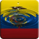 Ecuador flag water effect LWP