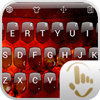 Theme TouchPal Shield Fire