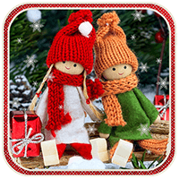 Winter Dolls live Wallpaper