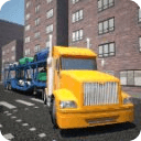 汽车运输拖车3D卡车