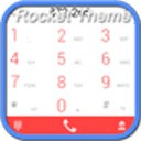 RocketDial Theme KitKat Red Light