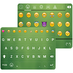 Bubble Green Emoji Keyboard