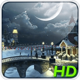 Snow Village HD Live Wallpaper