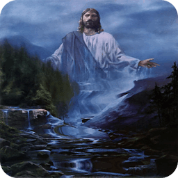 Jesus Waterfall Live Wallpaper