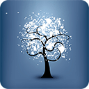 Snowing Tree Live Wallpaper