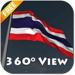 Real Thailand Flag Live Wall