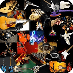 Guitar Collage Live Wallpaper