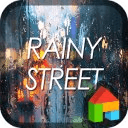 Rainy street dodol theme