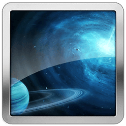 Blue Theme Planet Compass LWP