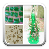 Xmas tree from plastic bottle