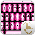 Theme TouchPal Glitter F Pink