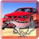 Red Mustang Car Live Wallpaper