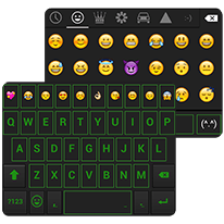 Green Neon - Emoji Keyboard