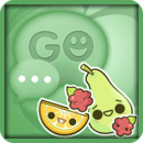 Kawaii Fruits Go SMS Theme