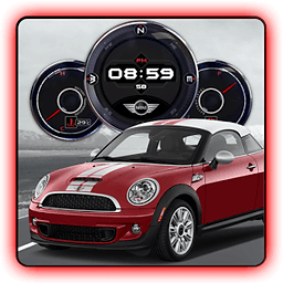 Mini Cooper Compass Clock LWP