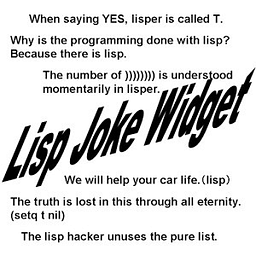 Lisp Joke Widget