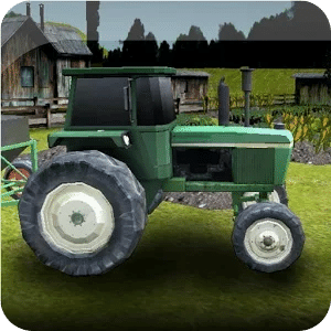 3D Farm Driver Tractor Parking