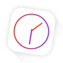 Rainbow Clock Widget ( IOS 7 )