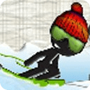 Stickman Speed Skiing