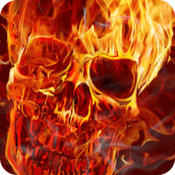Skull in Fire