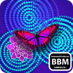 Pink Butterfly Profile for BBM