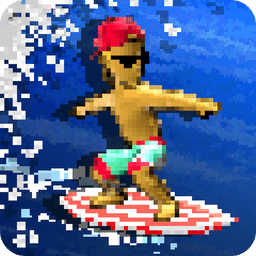 像素滑板冲浪
