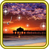 Sunset Sea Beach HD LWP