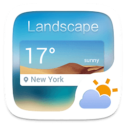 Landscape Weather Widget Theme