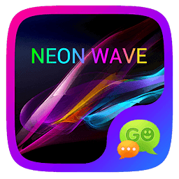 GO SMS PRO NEON WAVE THEME