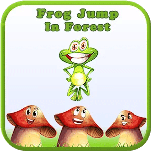 Frog Jump In Forest