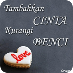 Tambahkan Cinta Kurangi Benci