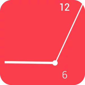 Minimal Red Clock