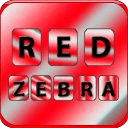 Stylish Zebra Red Keyboard