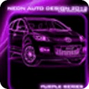 Neon Car Purple LiveWallpaper