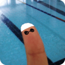手指游泳