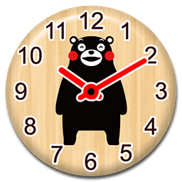 WOODEN CLOCKS WIDGET KUMAMON