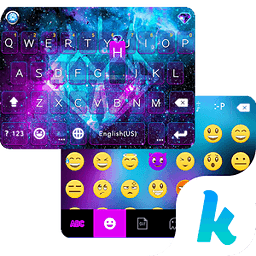 Galaxy Sparkle Kika Keyboard