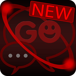 Red Orbit Theme for GO SMS Pro