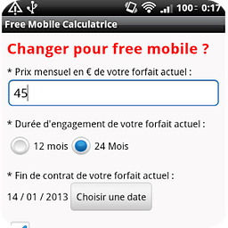 Free Mobile Calculatrice