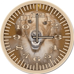 Dog 4 Retriever Analog Clock