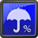 降水确率ステータスバー - シンプルな天気予报